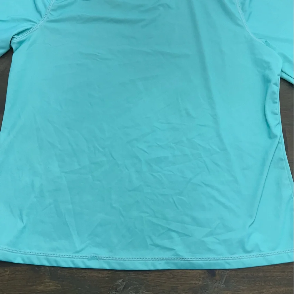 Wonder Nation girls XL swim tee shirt teal with pineapple graphic